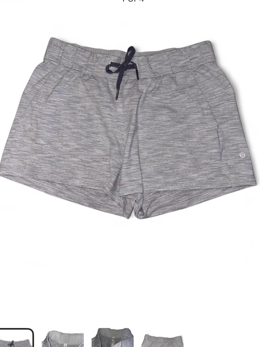 Lululemon On The Fly Short 2.5" in the color Wee Are From Space, Size 10